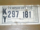 Kentucky Paper License Plate