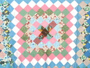 Many Trips Around the World Quilt Top - QTP - SALE ITEM