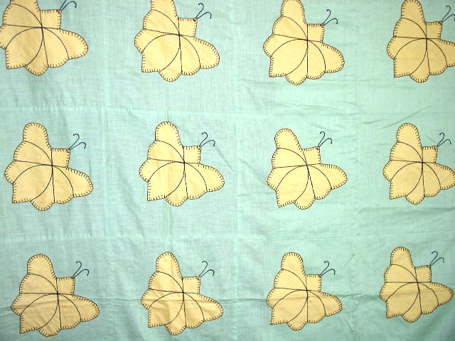 Appliqued Butterfly Quilt Top - QTP