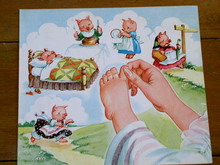 Nursery Rhyme Illustration, 1943, Little Pig went to Market