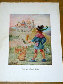 Nursery Rhyme Illustration, 1940, Jack the Giant Killer