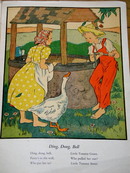 Ding, Dong, Bell Nursery Rhyme and Illustration
