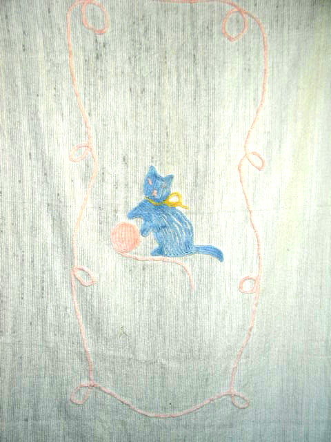 Kitten Chenille Crib Spread - QLT