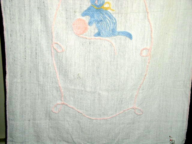 Kitten Chenille Crib Spread - QLT