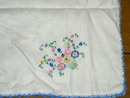 Embroidered Linen Tablecloth