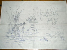 Printed Linen Square