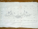 Printed Embroidery Pillow Front and Back