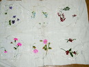 Embroidered Linen Coasters