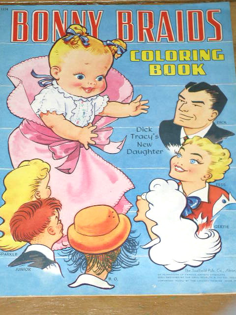 Bonny Braids, Dick Tracy Coloring Book