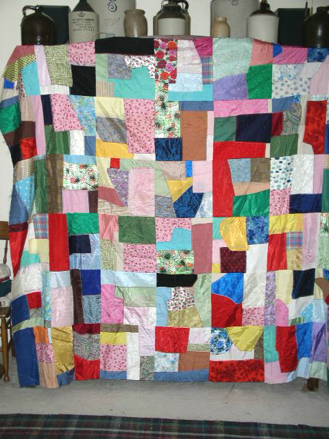 Satin Crazy Quilt Top - QTP
