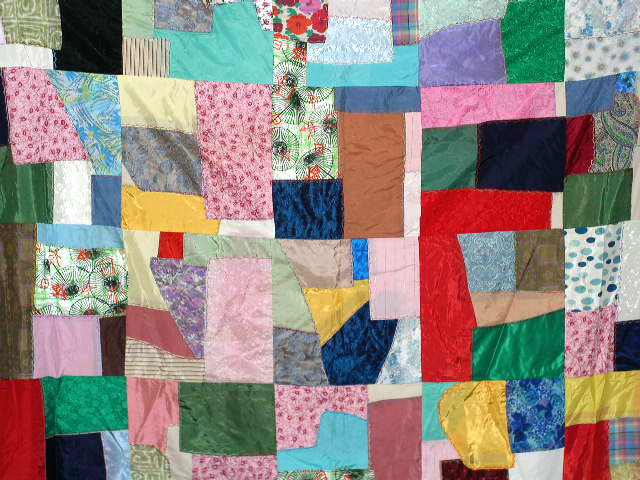 Satin Crazy Quilt Top - QTP