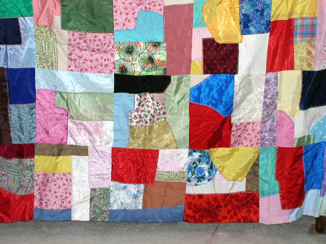 Satin Crazy Quilt Top - QTP