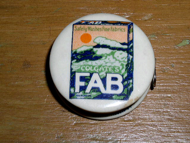 Fab Colgate Celluloid Tape Measure