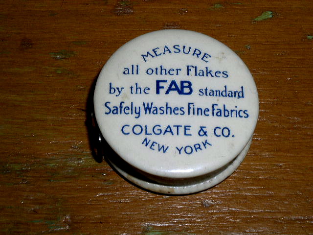 Fab Colgate Celluloid Tape Measure