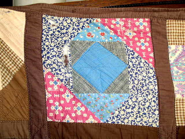 Square In A Square Quilt, 1880's - QLT