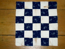 Blue and White Quilt Block 1890's - QB