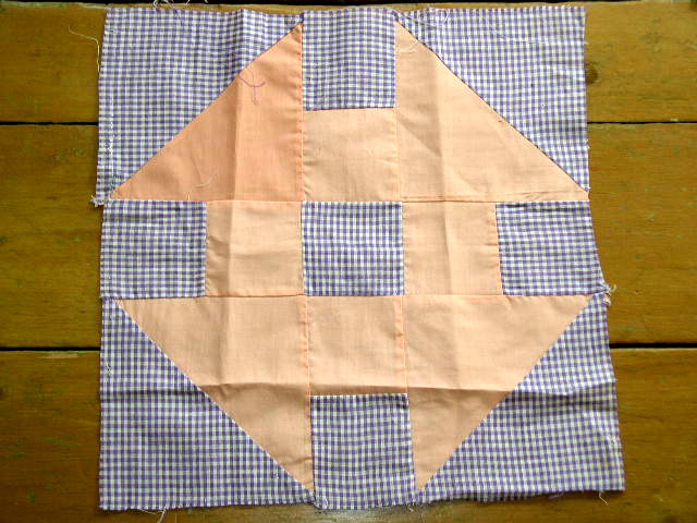 Ohio Star Quilt Block 1950's - QB