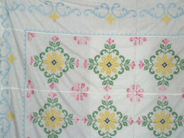 Cross-Stitched Quilt Top - QTP