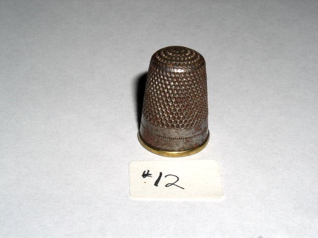 Thimble - Silver Over Brass