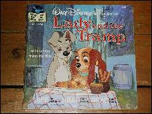 Disney's Lady and the Tramp book and 33 1/3 record set