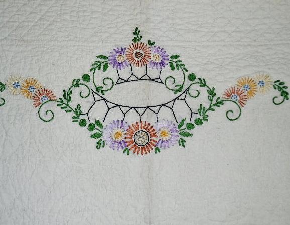 Embroidered Peacock Quilt - QLT