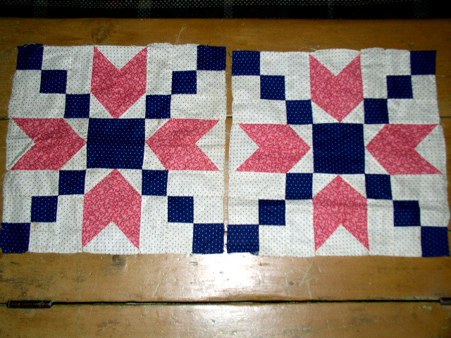 Quilt Blocks, 1880-1890, Whirligig - QB