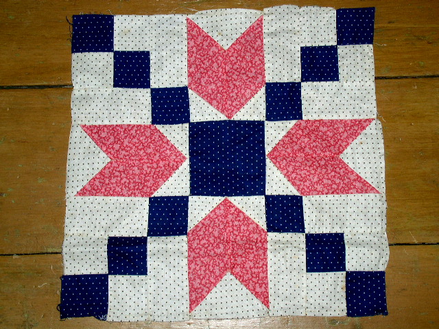 Quilt Blocks, 1880-1890, Whirligig - QB