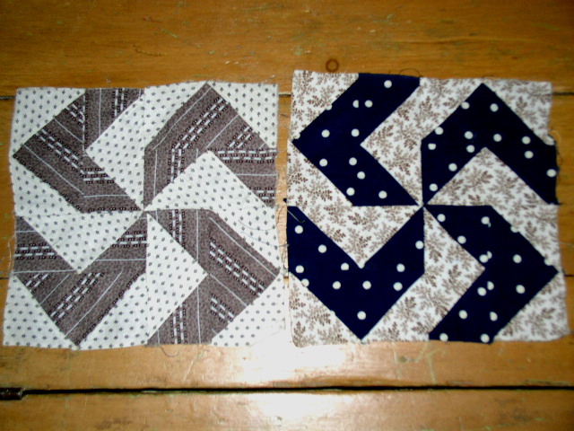 Quilt Blocks, 1860, Pinwheel - QB