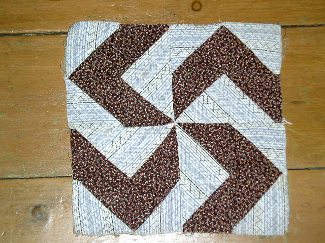 Quilt Blocks, 1860, Pinwheel - QB