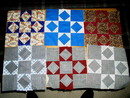 Quilt blocks, Square in a Square, 1900 - QB
