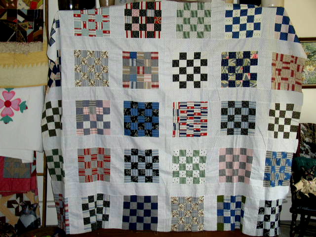 Quilt Top, 5x5 Patch, 1880's - QTP