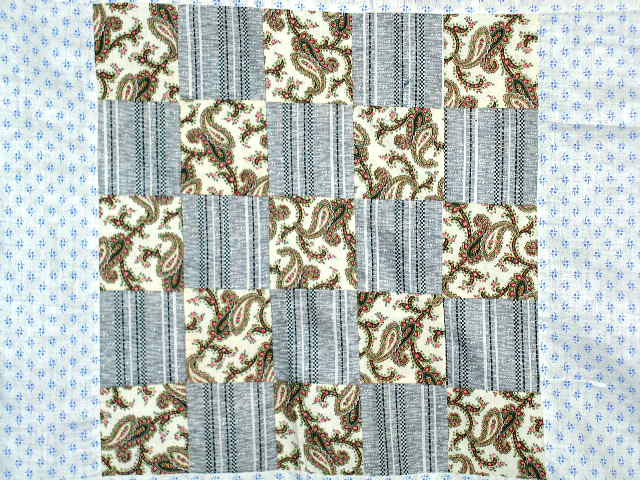 Quilt Top, 5x5 Patch, 1880's - QTP