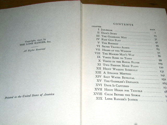 The Lone Ranger and Tonto Book