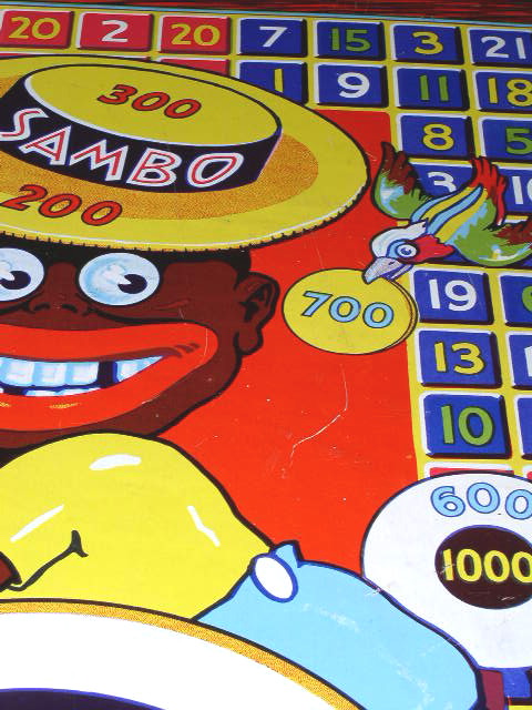 Little Black Sambo Tin Target
