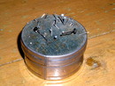 Metal Sewing Container and Pincushion