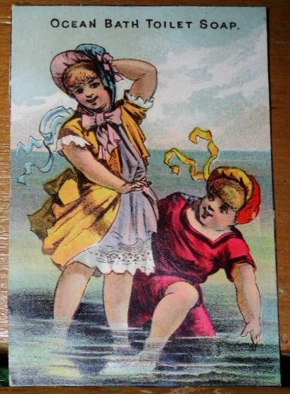 Ocean Bath Advertising Card