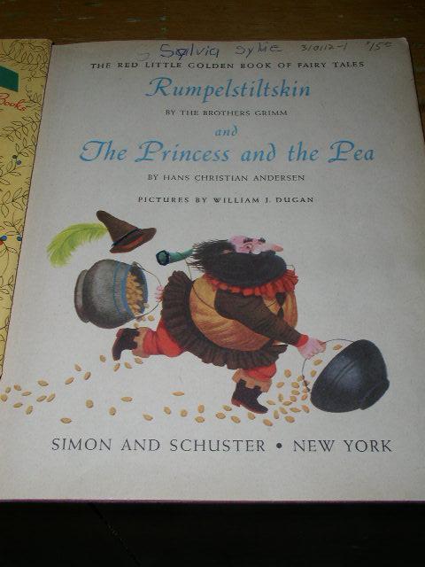 The Red Little Golden Book of Fairy Tales, #306, First Printing.