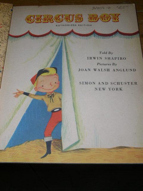 Circus Boy #290, Litt;le Golden Book, First Printing.
