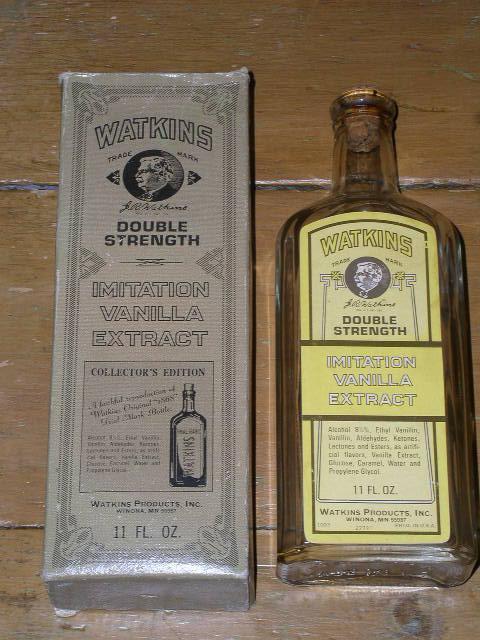 Watkins Vanilla Extract Bottle and Box