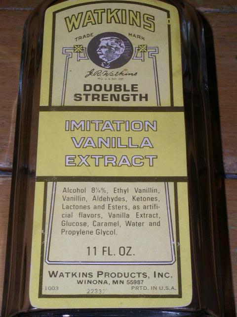 Watkins Vanilla Extract Bottle and Box