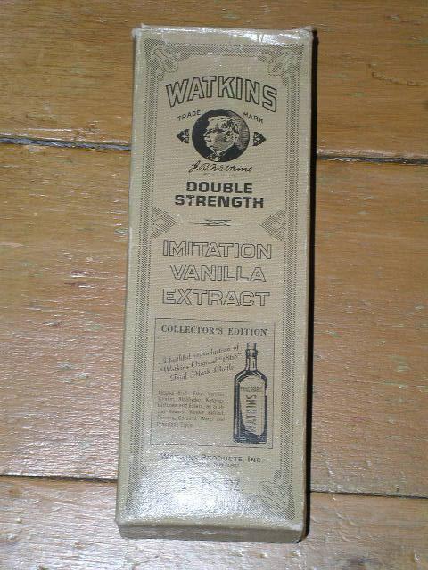 Watkins Vanilla Extract Bottle and Box