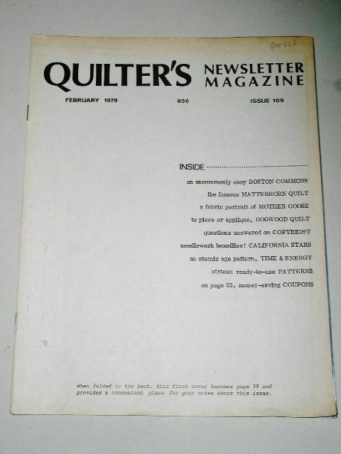 Quilter's Newsletter Magazine #109, - QM