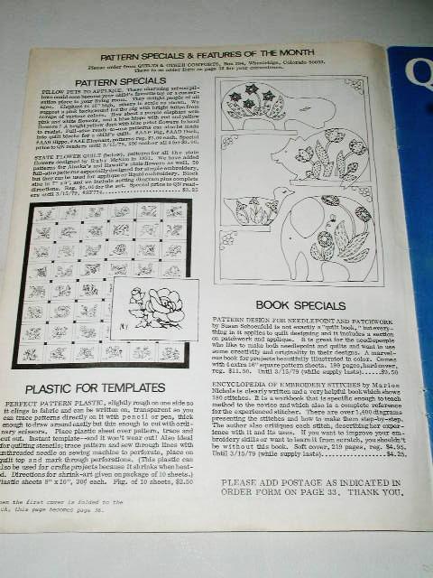 Quilter's Newsletter Magazine #109, - QM