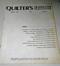 Quilter's Newsletter Magazine #110, - QM