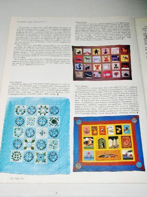 Quilter's Newsletter Magazine #110, - QM