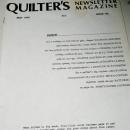 Quilter's Newsletter Magazine #112, - QM