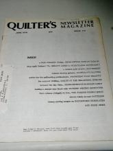 Quilter's Newsletter Magazine #113, - QM