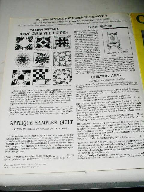 Quilter's Newsletter Magazine #113, - QM