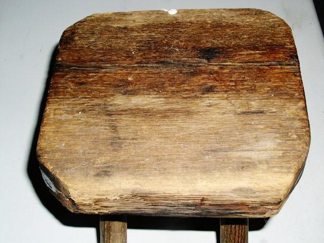 Wood Three Leg Milking Stool