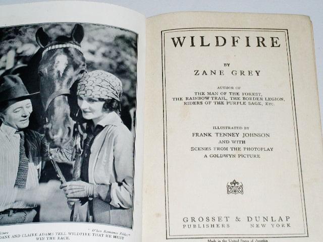 Wildfire, Zane Grey, First Printing,
